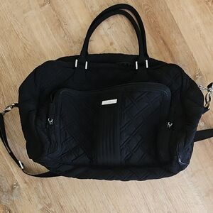 Vera Bradley Duffle, Black, Large Weekender, Black